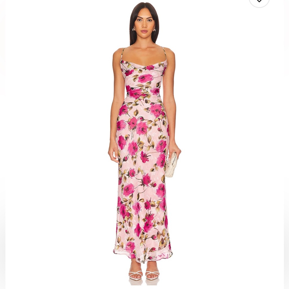 MORE TO COME | Haylo Maxi Dress in Pink Multi